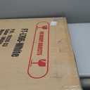 FDW 6FT Folding Table, Portable Fold-in-Half Plastic Picnic Party Table with Carrying Handle White, 6FT