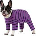 Dog Surgery Recovery Suit for Male/Female, Post Surgery Dog Shirt, After Surgery Dog Bodysuit, E-Collar & Cone Alternative Surgical Clothes, Anti-Licking Dog Snugly Onesie