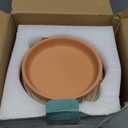 vensovo 6 Inch Terracotta & Clay Pots for Plant with Saucer - 4 Pack Medium Terra Cotta Planter with Drainage Hole, Flowerpot for Indoor Outdoor Plants, Crafts, Wedding Favor (Brown)