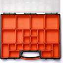 EMENTOL 2PCS Multi-Purpose Portable Organizer Box Set with 44-Removable Compartments, 2 Pieces Professional Boxes with Dimension 16.2"L*13"W*2.3"H