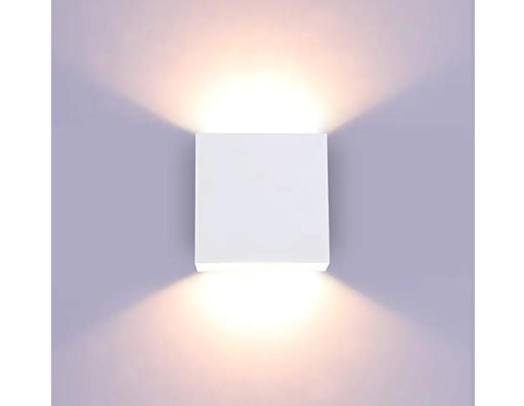 Lightess Modern Wall Sconce Dimmable 10W Hardwired, Up Down Wall Mount Lights Indoor Mini Metal LED Wall Lamp for Living Room Bedroom Hallway Decor, Warm White, O1181TP