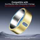 ZOOROO 5 Pack Cover Compatible with Oura Ring Gen 4/Oura Ring Gen 3/3 Horizon, Support Charging with Cover on, Anti-Scratch TPU Protector for Women Men (Gold*3+Silver*2, Size 11)