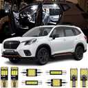 AENVTOL 10 Pieces LED Interior Lights Kit Replacement for Subaru Forester 1998-2020 2021 2022 2023 2024 White Interior LED Bulb Package + License Plate Light, Install Tool