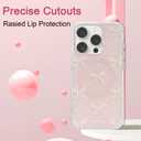 Magnetic Case for iPhone 13/14, Compatible with Magsafe, Cute Bowknot Aesthetic Bow Phone Case PC Protective Cover for Women Girls- Pink