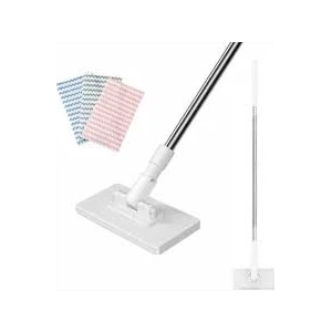 Snap Grip Mini Mop,2026 Upgraded Zero Touch Snap Grip Mini Mop,Cloth Changing MiniMop,Automatic Hands Free Push Pull Handle,Includes 1 MiniMop & 5 Reusable Cloths