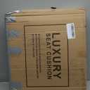 AOOG Fuzzy Car Seat Covers, Heated Bench Back Cushion Protector for Cars SUV Trucks(Front Pair,Black)