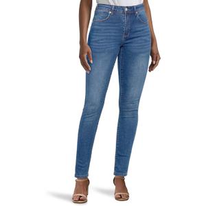 LookbookStore Skinny Jeans for Women Trendy High Waist Slim Fit Comfort Jeggings Jeans Stretchy Denim Pants Work Casual (Blue, XS)