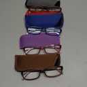 Glasses for Women Men - 5 Pack Ladies Stylish Readers Computer Eyeglasses W/Spring Hinge - Blue Light Blocking Glasses Anti Eyestrain