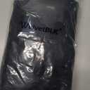 Cafe Curtains Tier 36 Inch Length 2 Panels, Short Thermal Insulated Room Darkening Small Kitchen Window Blackout Curtains Over Sink for Bathroom Basement, Black, Each 30" Wx36 L