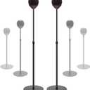 Floor Stand is Suitable for Homepod Mini, with Adjustable Height, Safety, Stability, and Anti Slip Bottom. Mini Speaker Accessories are Suitable for Living Rooms, bedrooms, Gyms (2 Pack- Black)