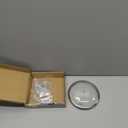 LC LICTOP Tempered Glass Lid for 5.5 Inch Cookware, Steam Vented Cover, Dishwasher & Oven Safe up to 400F, Universal Replacement for Pans & Skillets, Rounded 304 Stainless Steel Rim with Round Knob