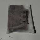 MakeMeChic Women's Lace Satin Asymmetrical Tops Spaghetti Strap Contrast Mini Dress (Brown, Small)