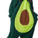 Fruits Costume Adults Onesies Unisex Pajamas Cosplay Fruits Plush Halloween Jumpsuit for Men Women, Small