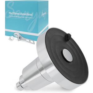 Filtered Shower Head for Hard Water, KDF-55 Filter Dermatologist Recommended for Softening Hard Water, Advanced Filtration for Hair and Skin (CP) (Polished Chrome)