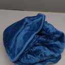 PAVILIA Travel Blanket Pillow in Soft Bag with Pockets, Airplane Blanket Set, Plane Blanket Compact Packable, Flight Essentials Car Pillow, Travelers Accessories Gifts, Luggage Strap, Turquoise (65 x 40 inches, Sea Blue)