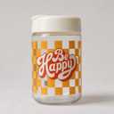 Plastic Sipper & Straw "Be Happy" Edition