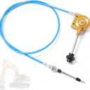 2m Throttle Cable Excavator Parts Throttle Control Cable for AGT Mini Excavator 6.6FT Heavy-Duty Replacement Accelerator Cable