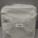 12 x 12 Inch Cube Storage Bins, 4 Pack Fabric Storage Basket with Handles, Foldable Boxes Organizer for Shelf Baskets for Home, Clothes (White/Pink)