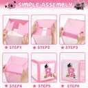 Halloween Decorations Balloons Boxes,4 Pcs Little Boo Baby Balloon Boxes with 4 Light Pink Girl Cardboard Boxes Halloween Baby Shower Party Decorations