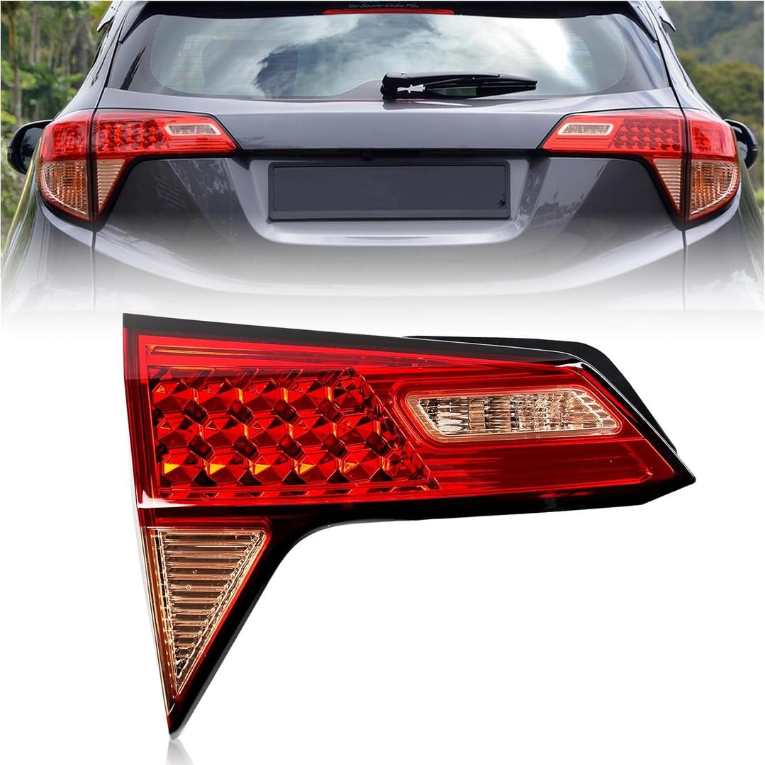 Inner Tail Light Left for 2016 2017 2018 Honda HRV HR-V, Taiilight Rear Brake Lamp Driver Side Replacement, for 34155-T7S-A01, 1 Pack