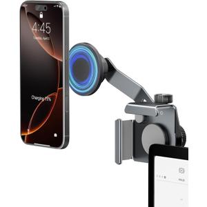 CloudValley Tesla Model Y/3 Phone Mount,Extendable Metal Holder Design for MagSafe Car Accessories for iPhone, Magnetic Mobile Phone Holders, Strong Magnet for 3/Y/S/X/Cybertruck, 2025