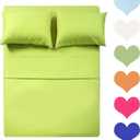 Best Season 400 Thread Count Cotton Queen Size Sheet Set (Light Green Color) 4 Piece - 100% Long Staple Cotton Sheets Set, Soft Cotton Bed Sheets Sets with Deep Pocket fit Upto 16 inch