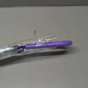 Cherry Blossoms Umbrella Cute Transparent Bubble Umbrella Clear Dome Semi-Automatic Sunny Umbrella for Kids Girls Boys or Women Romantic Windproof Wedding Decoration Umbrella (Purple)