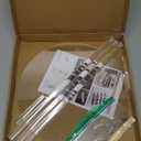 12 Inch Acrylic Detachable End Table, Round Acrylic Coffee Table, 2 Tier Multifuntional Clear Nightstand End Table for Small Spaces, Detachable Beside Table for Living Room, Bedroom, Study Room