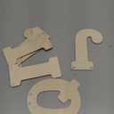 5 Inch 66 Pieces Wooden Letters Unfinished Wood Alphabet Letters for Crafts (2 Sets of A-Z with Extra Vowels)