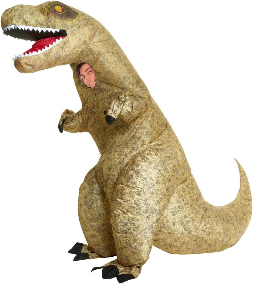 Morph Jurassic Inflatable Dinosaur T-Rex Fancy Dress Costume Unisex - One Size