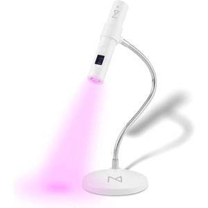 M - GlamCure GO Nail Flash Cure Lamp with Focus Beam Technology, Touch Screen - LED & UV Nail Light - Curing Lamp for Gel Nails, Acrylic, Builder - Portable & Adjustable