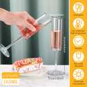Gerrii 6 oz Acrylic Stemmed Champagne Flutes Unbreakable Plastic Champagne Glasses Reusable Wine Toasting Goblets Crystal Disposable Cocktail Cups for Party, Wedding, Birthday (Clear,45 Pcs)