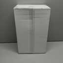 I00000 200 Pcs Clear Black Plastic Plates, Black Disposable Party Halloween Plates Include 100 Dinner Plate 10 and 100 Dessert Plate 7 Perfect for Wedding, Party & Halloween