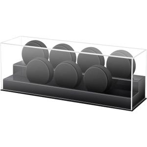 Acrylic Hockey Puck Display Case Clear Holder Holds 7 Pucks Hockey Puck Stand Showcase for Autographed Memorabilia Acrylic Hockey Puck Display Case Clear Holder Holds 7 Pucks Hockey Puck Stand Showcase for Autographed Memorabilia
