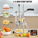 VEVOR Commercial Vegetable Fruit Chopper 1/4" Blade Heavy Duty Professional Food Dicer Kattex French Fry Cutter Onion Slicer Stainless Steel for Peppers Potato Mushroom