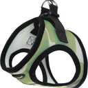 Bark Appeal Green Camo Step-in Dog Harness for Small to Medium Sized Pets Updated Sizing, Re-Measuring is Essential Soft Vest Harness Anti-Choke with Adjustable Strap & Heavy Duty Clip, M, 15.5-18 Chest