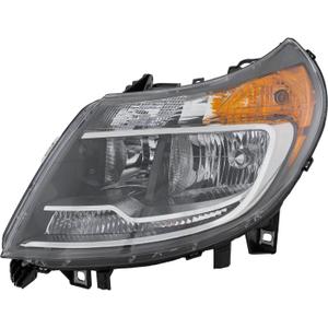 HEADLIGHTSDEPOT Headlight Halogen w/Daytime Running Lamps Driver Left Compatible with 2014-2023 Dodge Ram ProMaster 1500/2500/3500