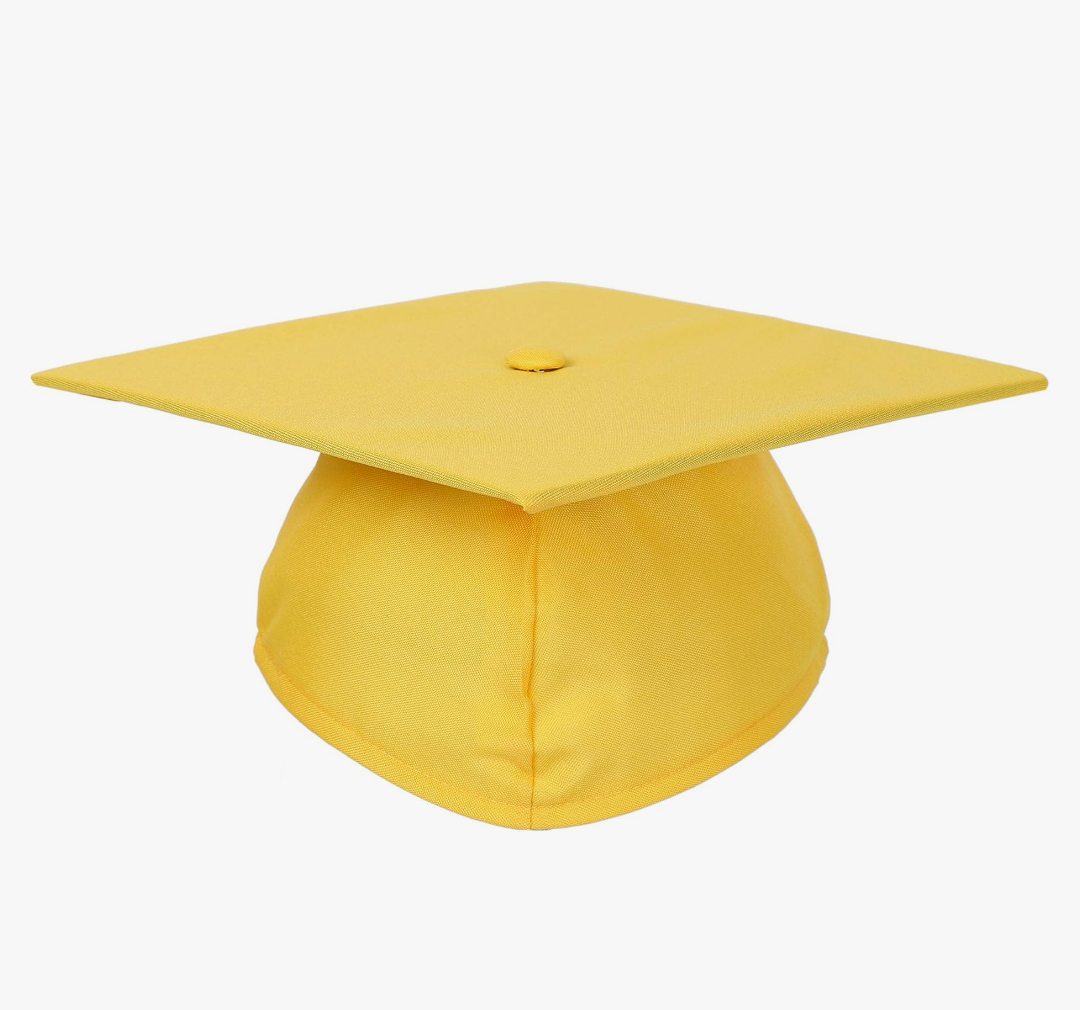 Unisex Adult Matte Graduation Cap with Tassel Year Charm 2025 Pack of 2