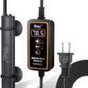 hygger Mini Submersible Aquarium Heater, Turtle and Betta Fish Tank Heater with Digital Display External Controller Freshwater (15W for 0.4~2.64Gal)