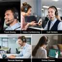 Bluetooth Headset for Truck Drivers, Single Ear Wireless Headphones with Mic Noise Cancelling, Mute Button, Hands-Free, 60H Playtime for Call Center, Office, Cell Phone