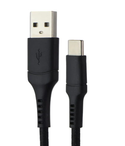 CELLCandy 10FT USB-A to USB-C Braided Charge & Sync Cable - Black