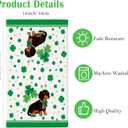 St. Patrick's Day Kitchen Towels 18x26 Inch Dachshund Dog Kitchen Dish Towels Hand Towels Seasonal Holiday Anniversary Indoor Bathroom Decoration Set of 6