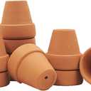 Yishang Mini Terracotta Pots with Drainage Holes - 1.5 inches Tiny Clay Nursery Pots for Indoor/Outdoor Mini Plant, DIY Crafts, Wedding Favors(10 Pack)