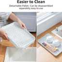 CYEAH 2-Tier Cups Mugs Drying Rack with Removable Drain Tray, Multi-Functional Storage Organizer Shelf, Kitchen Countertop Tray for Water Coffee Glass Cup Bowls Food and Seasoning Jar Holder
