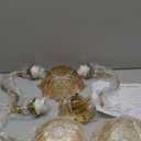 Vintage Bathroom Vanity Light, 3-Light Matte Brass Finish Vanity Light with Flower-Shaped Amber Glass Shades, Retro Wall Sconce for Bathroom, Dressing Table