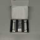 Home Security Door Lock, 2 Pack Childproof Door Reinforcement Lock with 3 Inch Stop Withstand 800 lbs for Top Front Inward Swinging Door, Upgrade Flip High Night Lock to Defend Your Home Kids (Silver)