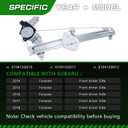 Power Window Regulator with Motor Compatible with Subaru Forester 2014-2018,Front Driver Side,Replace # 61041SG010 61041SG011 61041SG012