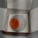 Light Up Dog Balls, LED Dog Toy Ball Rechargeable, Bounce-Activated Durable Fetch Ball Grow in The Dark, Night Glowing Toy, Natural Rubber, Color Changing LED, 2.5 inches-Orange