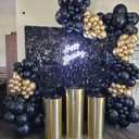 Shimmer Wall Backdrop - 24pcs Decorations Panel | Wedding, Birthday, Anniversary, Engagement & Bridal Shower Party Decor Panel (Black)