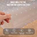 Uross Pet Protector Mat for Doorways - 6.56FT, Anti-Scratch Plastic, Protects Carpet from Cat Scratches